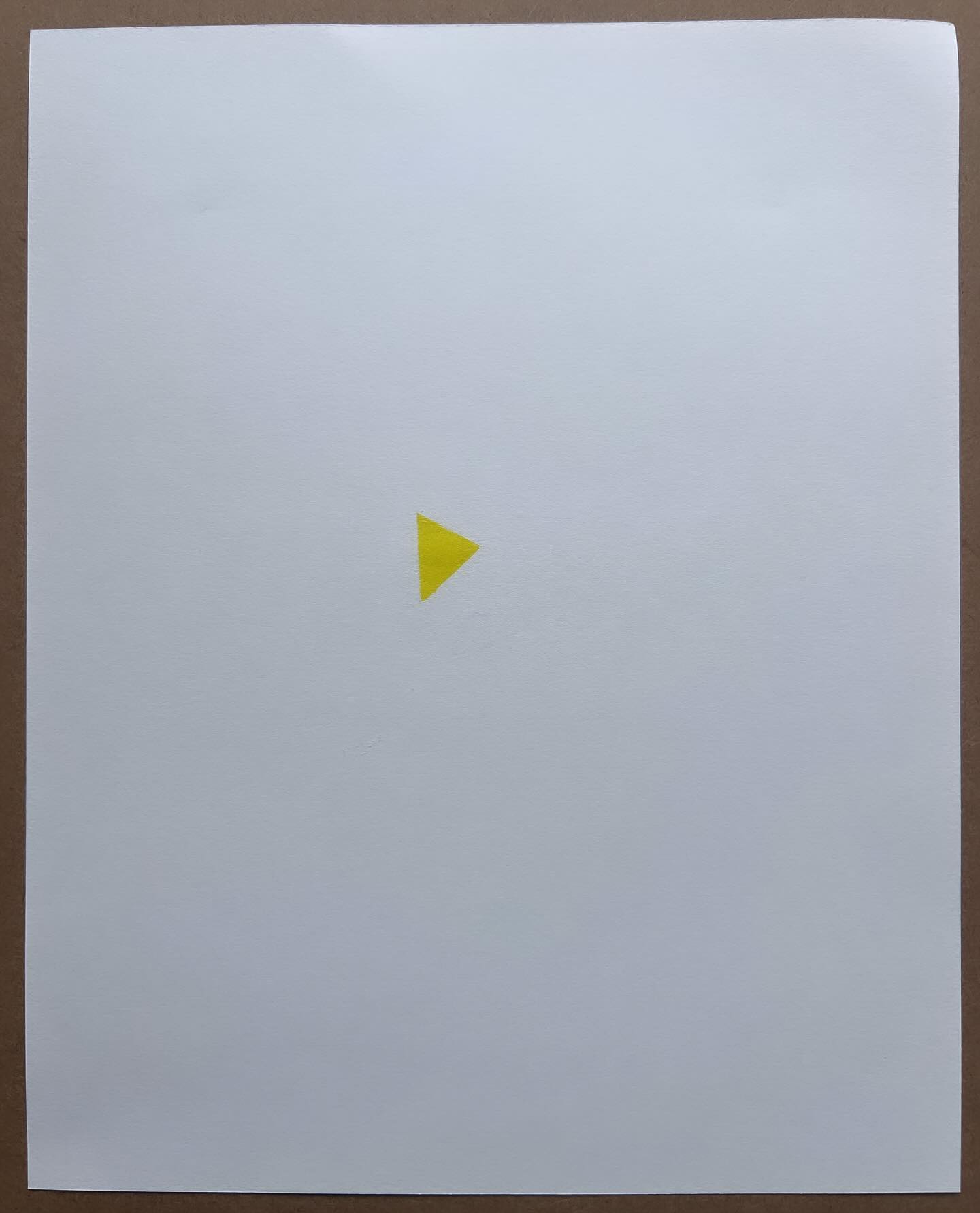 A yellow triangle
