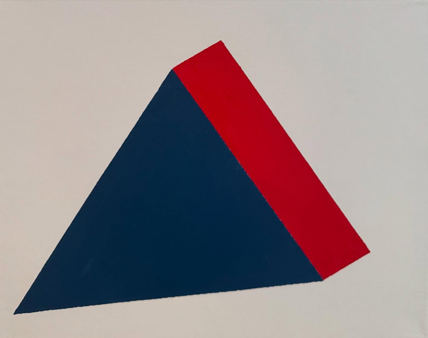 Blue and red triangle